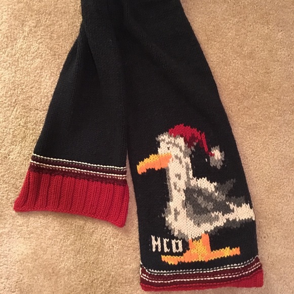 RARE Vintage Hollister Santa seagull knit scarf - Picture 3 of 4